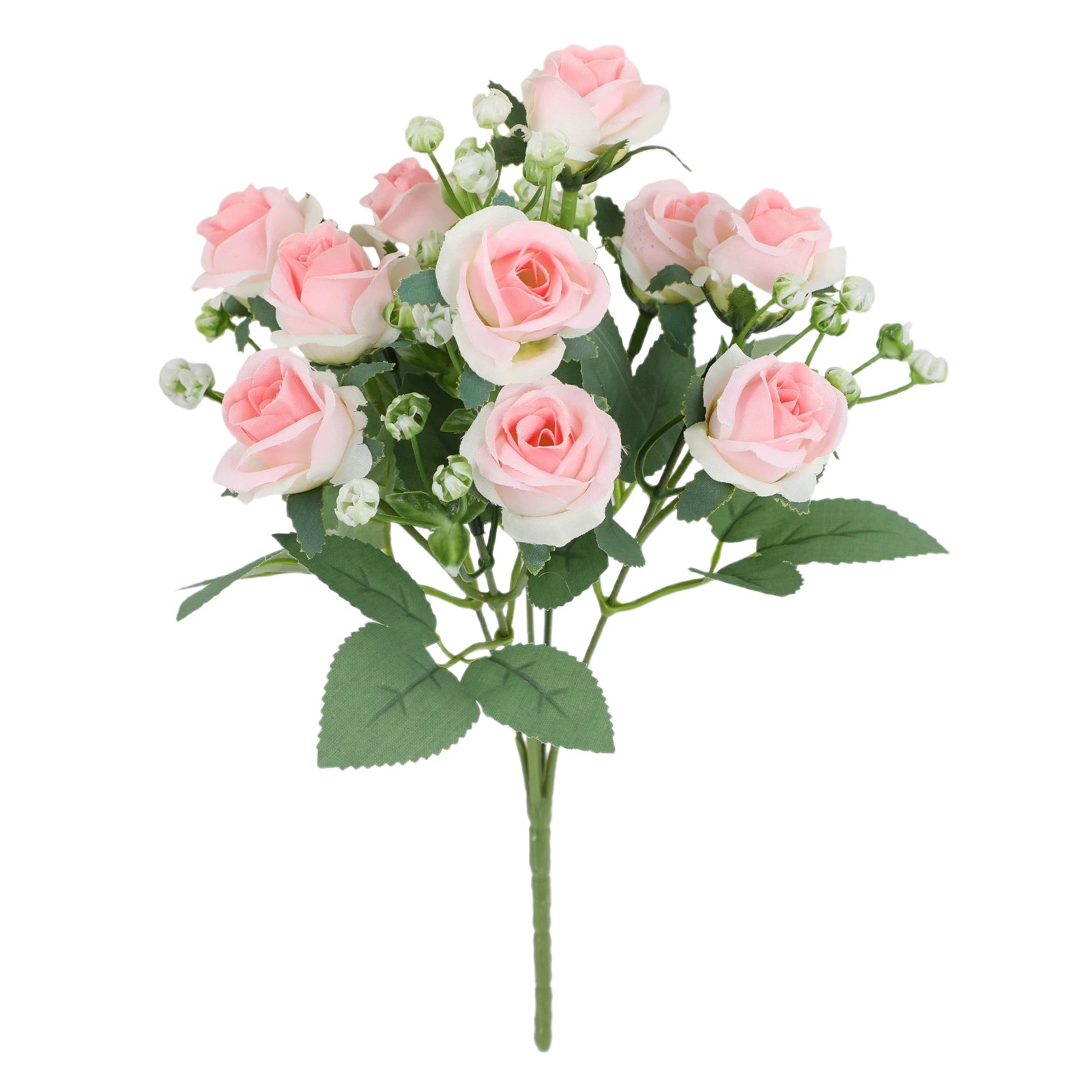 thumbnail image 2 of Simulación Rosa Flor de Seda Rosa Decoración del Hogar Adornos Atmósfera Primaveral Diseño Simulación Verde Exquisito Simulación Flores., 2 of 2
